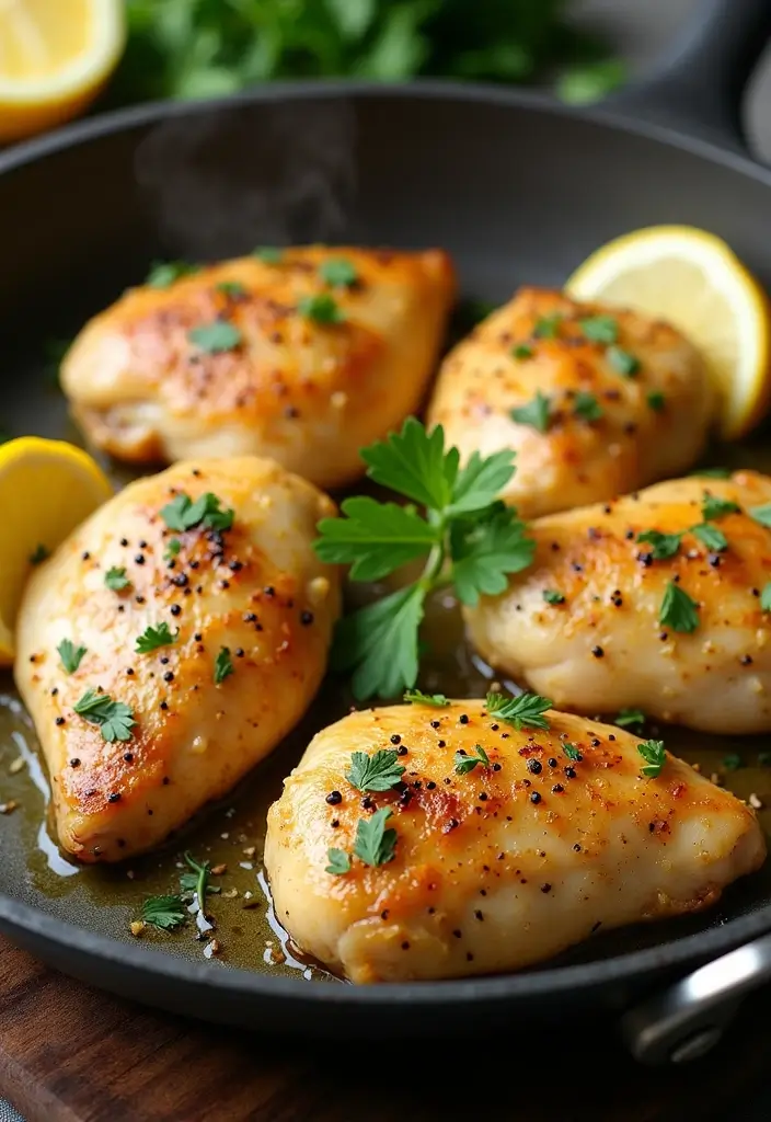 26 Easy Chicken Dinner Recipes for Busy Nights - 1. One-Pan Lemon Garlic Chicken