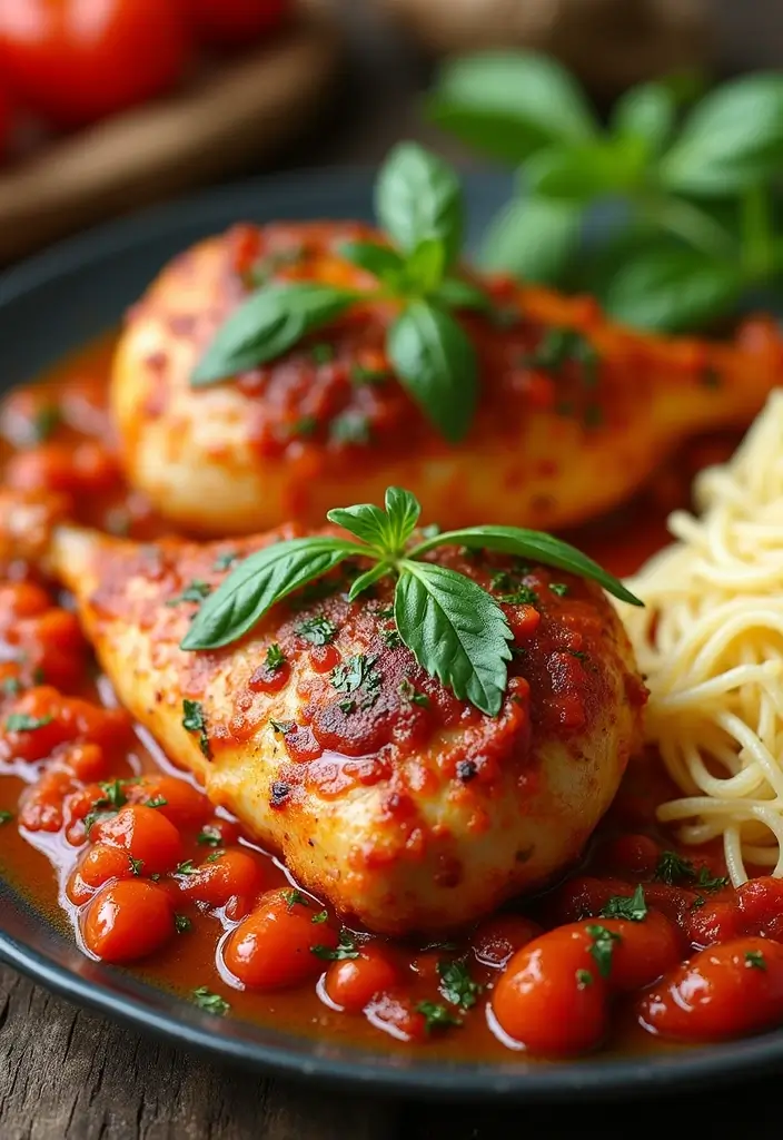 26 Easy Chicken Dinner Recipes for Busy Nights - 11. Chicken Cacciatore