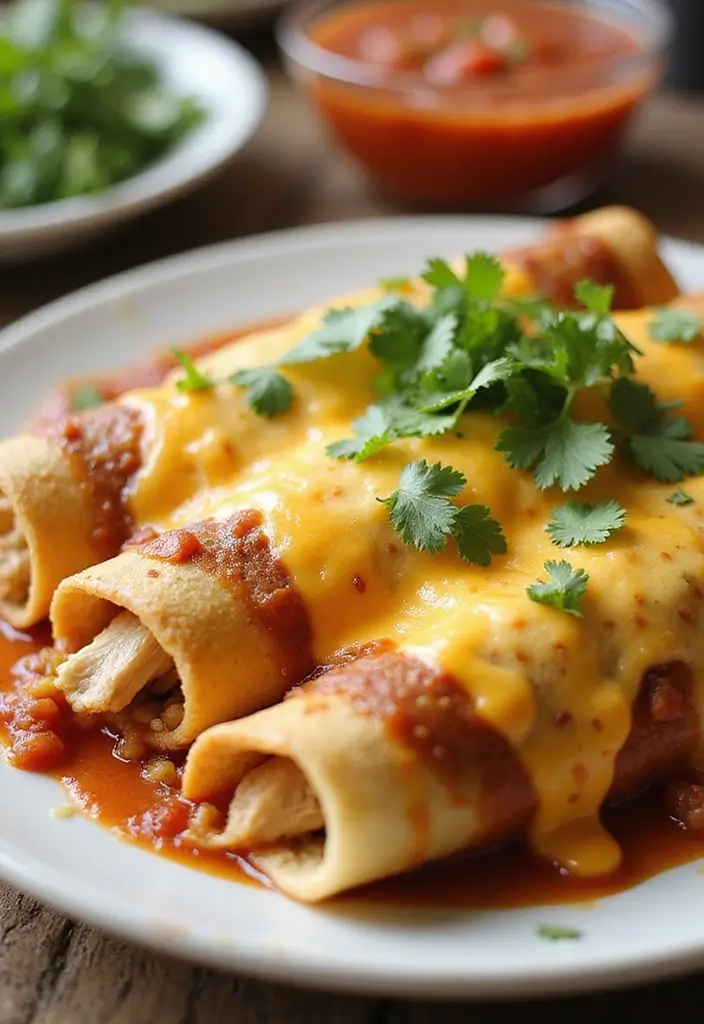 26 Easy Chicken Dinner Recipes for Busy Nights - 12. Chicken Enchiladas