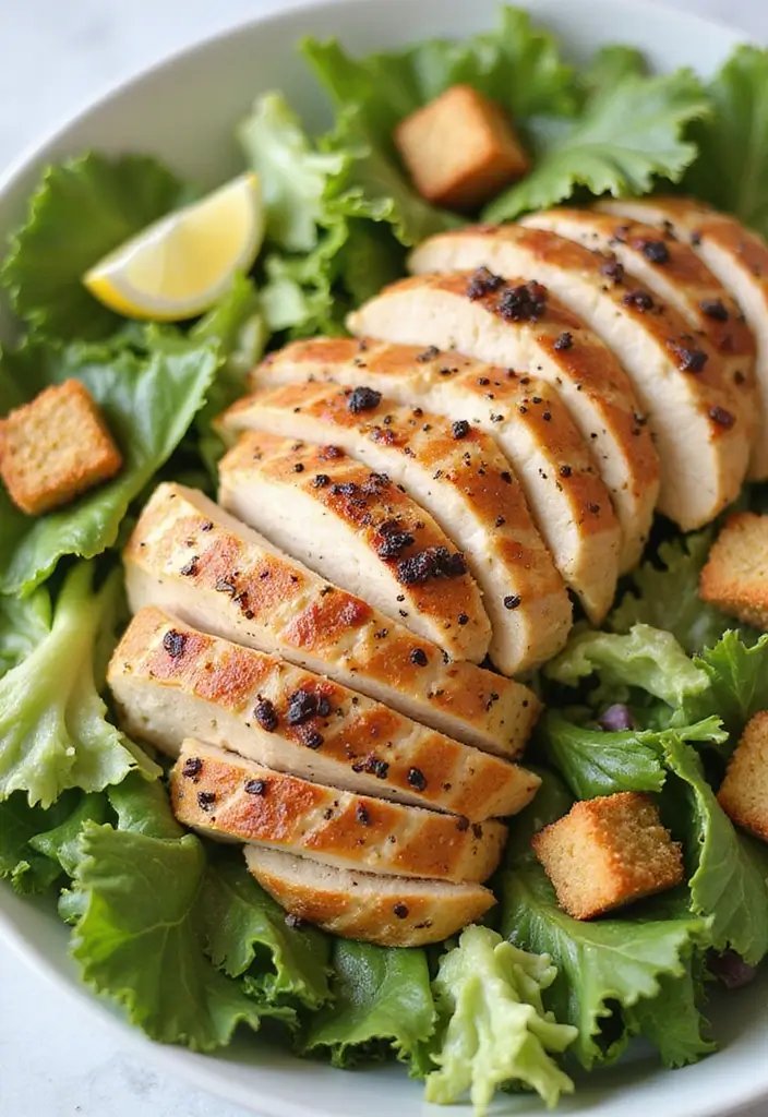 26 Easy Chicken Dinner Recipes for Busy Nights - 26. Chicken Caesar Salad