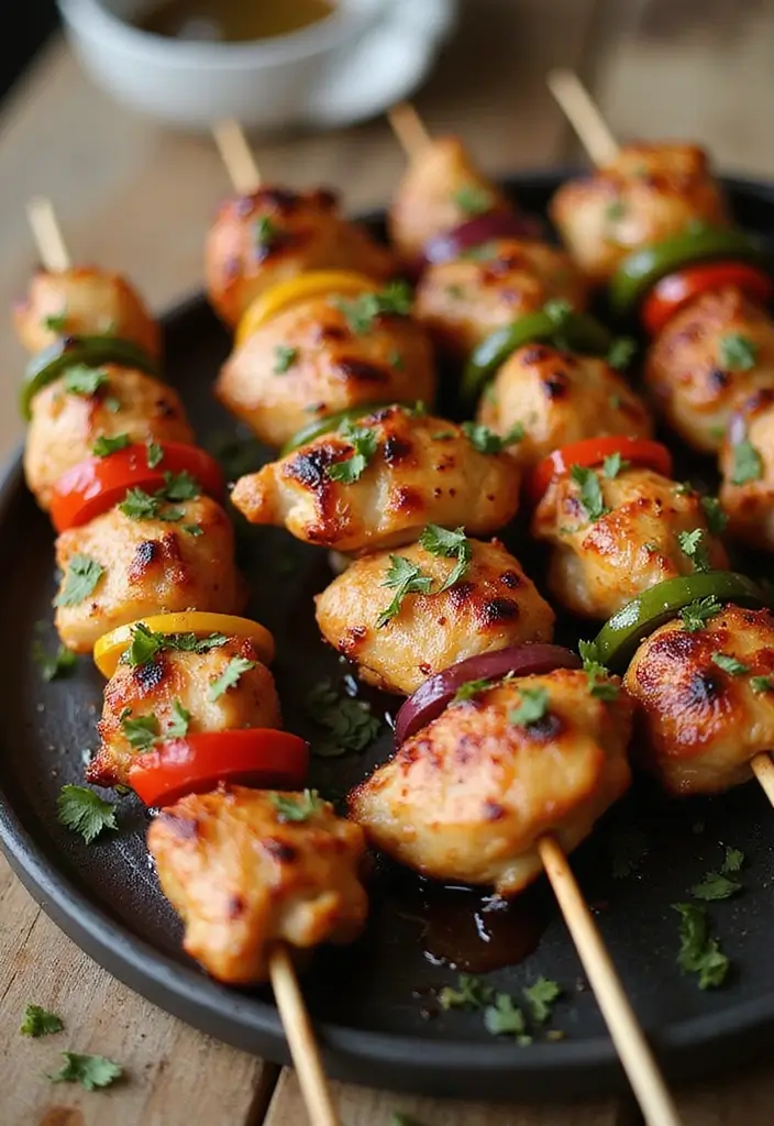 26 Easy Chicken Dinner Recipes for Busy Nights - 4. BBQ Chicken Skewers