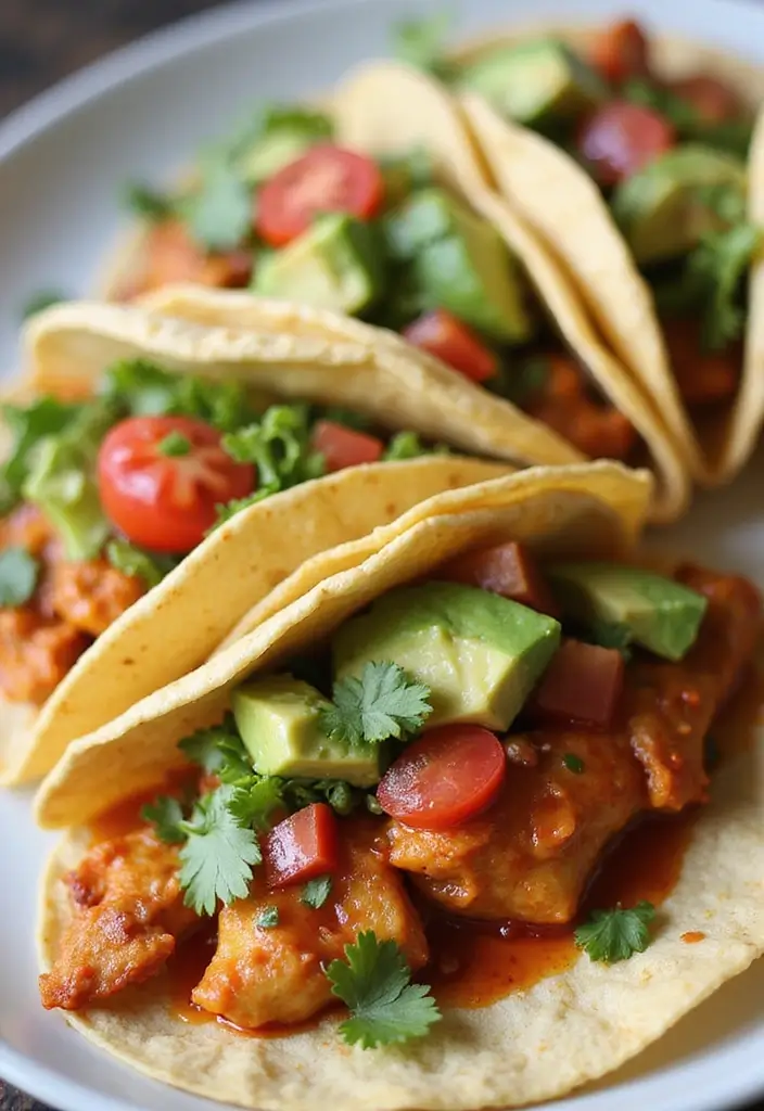 26 Easy Chicken Dinner Recipes for Busy Nights - 6. Spicy Chicken Tacos
