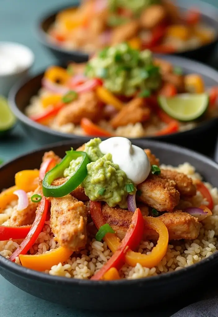 26 Easy Chicken Dinner Recipes for Busy Nights - 9. Chicken Fajita Bowls