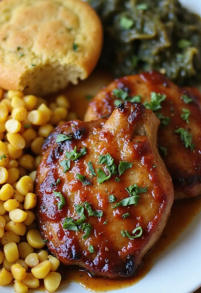 26 Glazed Pork Recipes That Look Gourmet - 14. Cajun Spiced Glazed Pork Chops