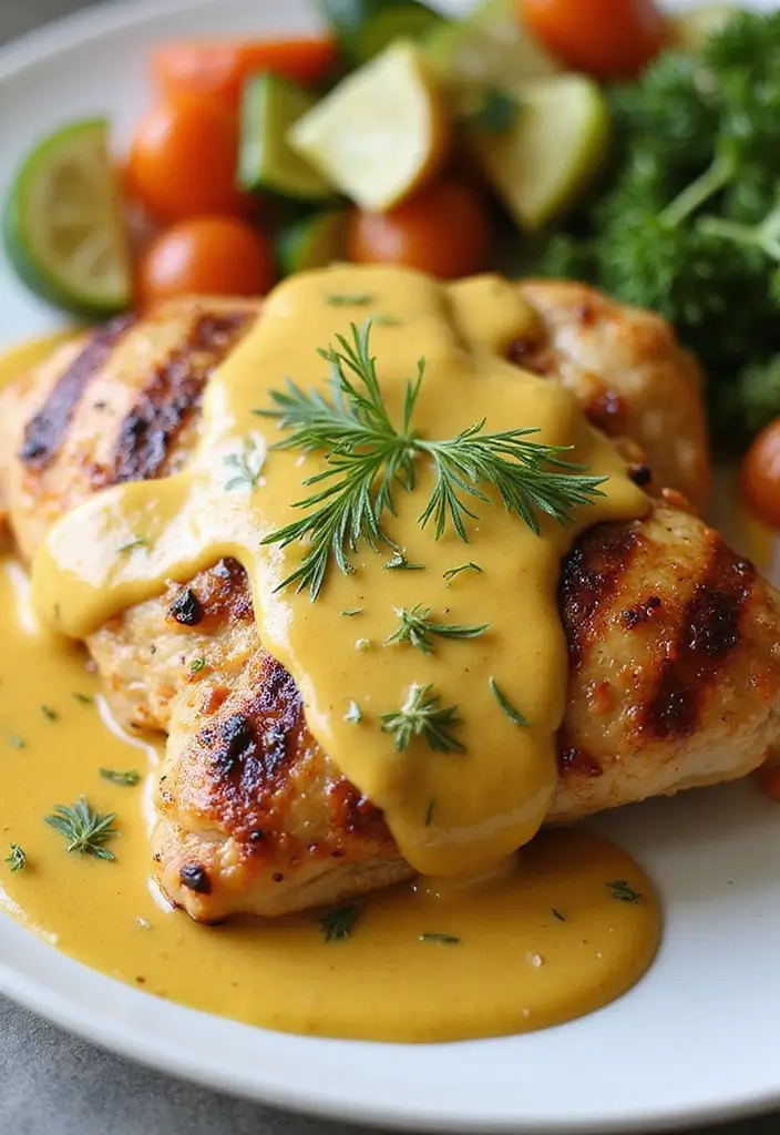 26 Grilled Chicken Recipes for Every Season - 16. Mustard Dill Grilled Chicken