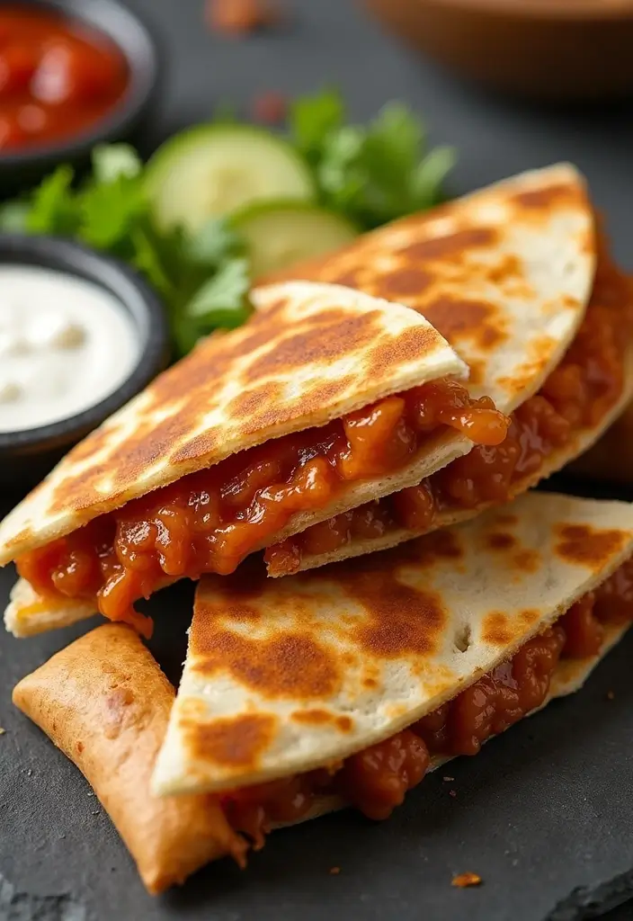 26 Grilled Chicken Recipes for Every Season - 18. BBQ Chicken Quesadilla