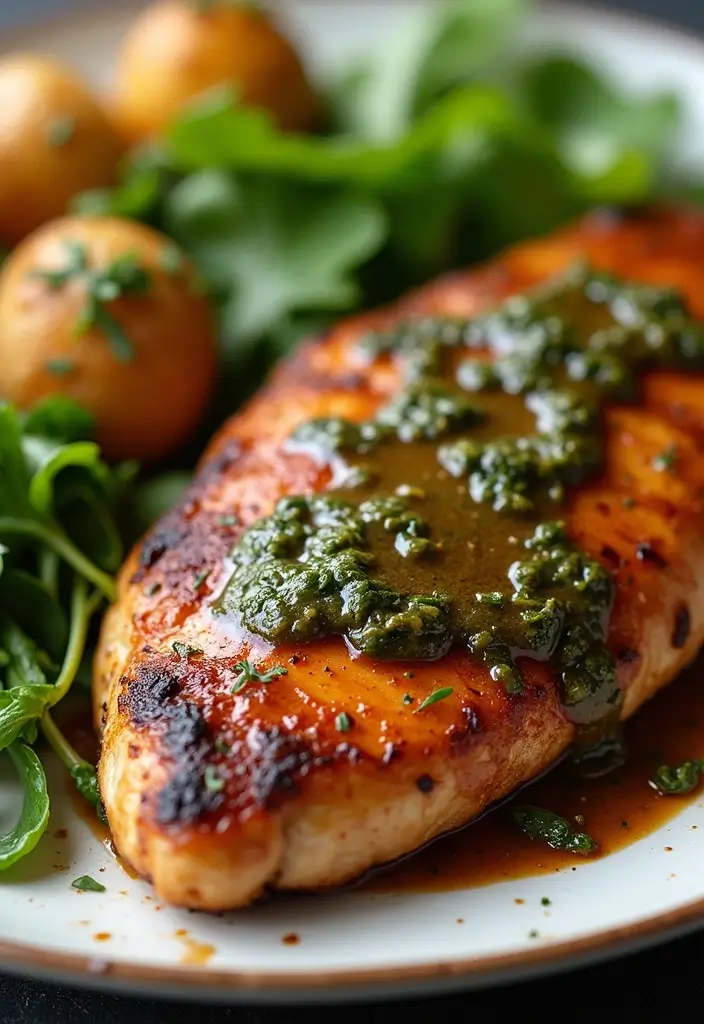 26 Grilled Chicken Recipes for Every Season - 24. Grilled Chicken Breast with Chimichurri