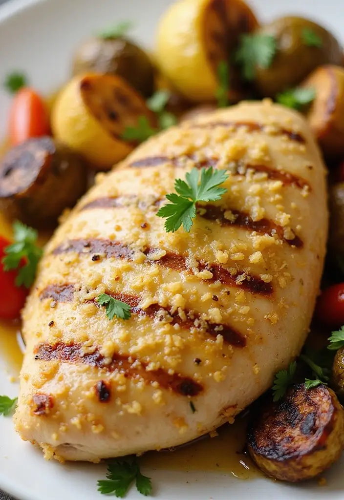 26 Grilled Chicken Recipes for Every Season - 3. Garlic Parmesan Grilled Chicken