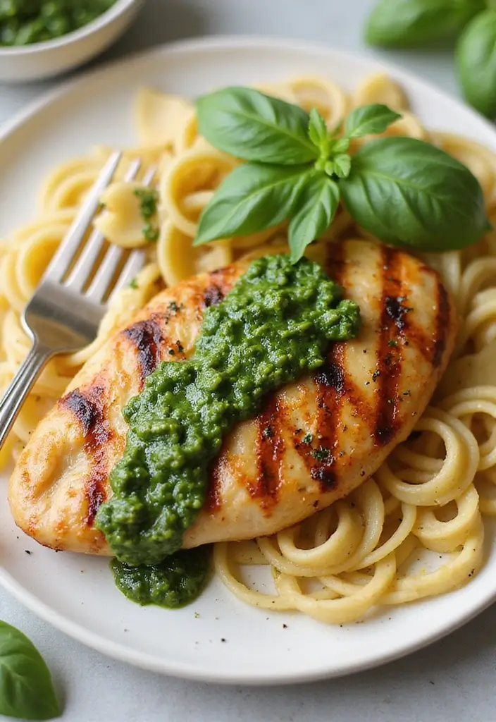 26 Grilled Chicken Recipes for Every Season - 9. Italian Basil Pesto Grilled Chicken