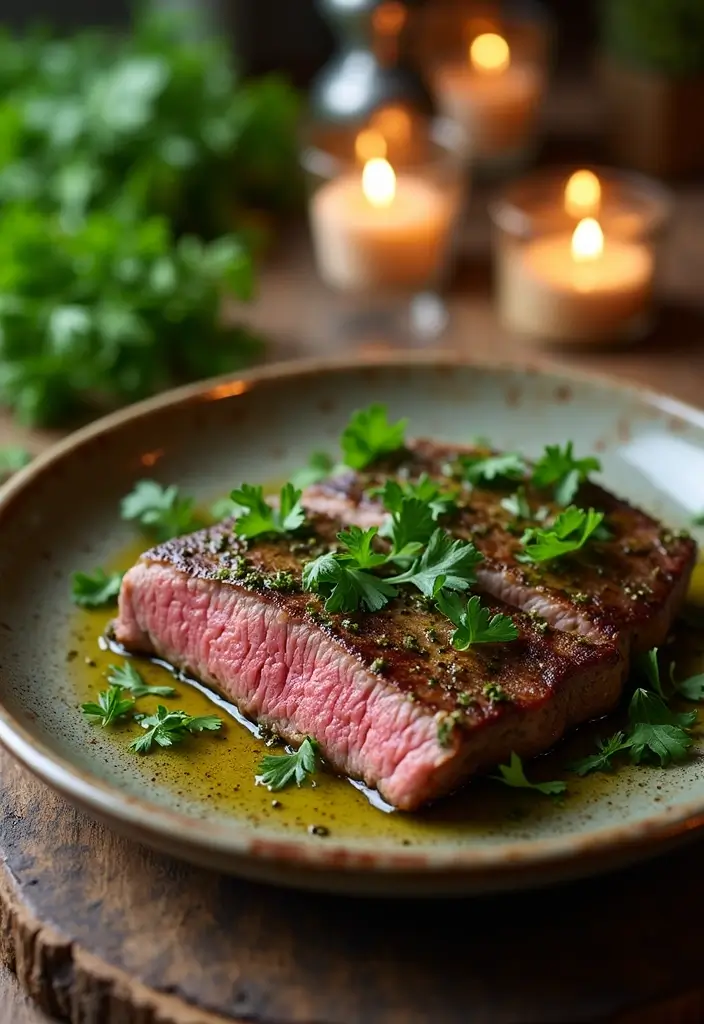 26 Juicy Steak Dinner Recipes for Every Occasion - 3. Herb-Marinated Skirt Steak