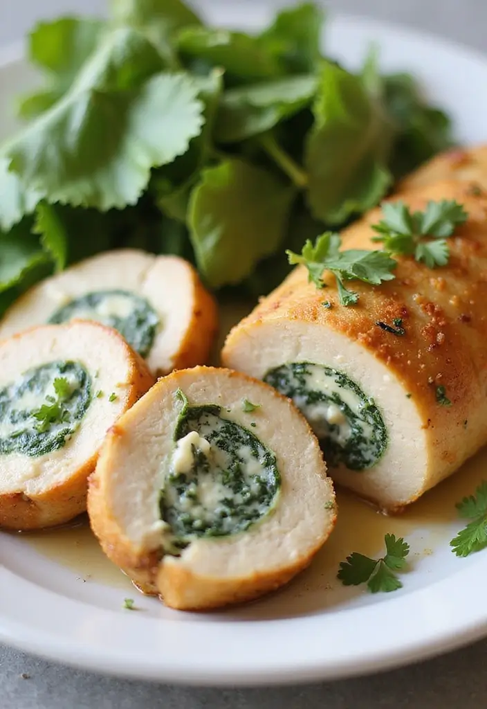 26 Keto Chicken Recipes That Actually Taste Great - 11. Creamy Spinach Stuffed Chicken