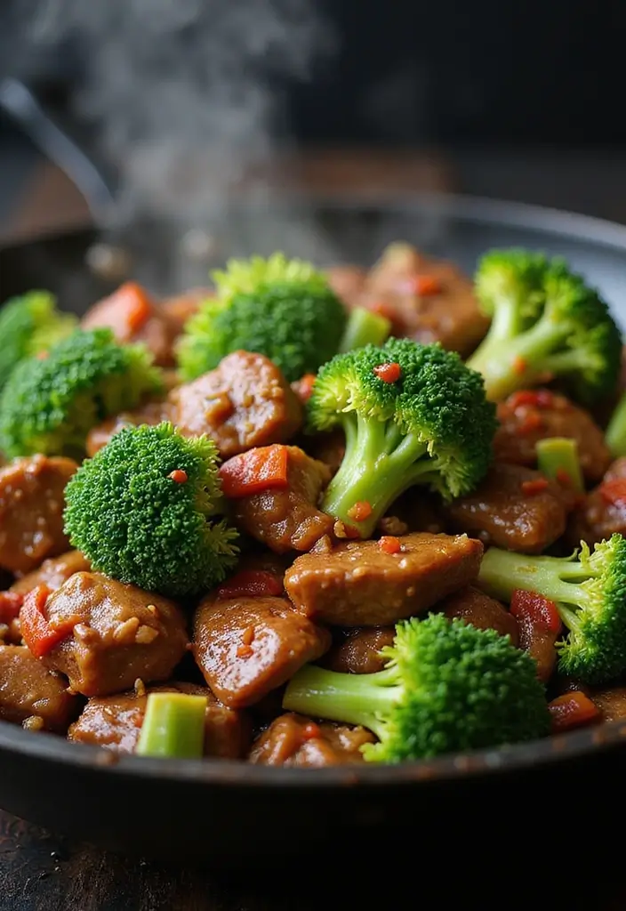 26 Meat Skillet Recipes for Fast Weeknight Meals - 1. Spicy Beef and Broccoli Stir-Fry