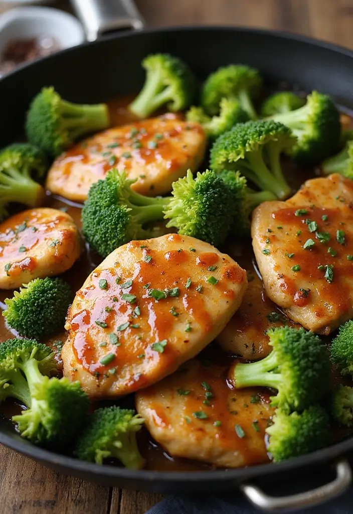 26 Meat Skillet Recipes for Fast Weeknight Meals - 10. Honey Garlic Chicken and Broccoli