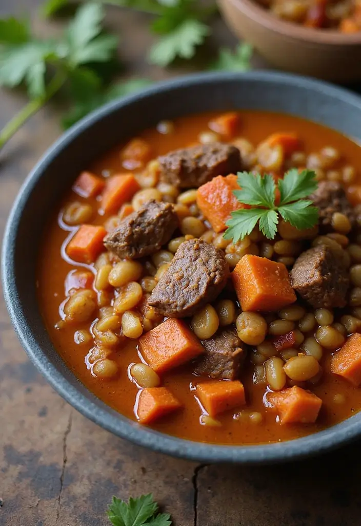 26 Meat Stew Recipes That Taste Like Grandma’s - 26. Spicy Beef and Lentil Stew