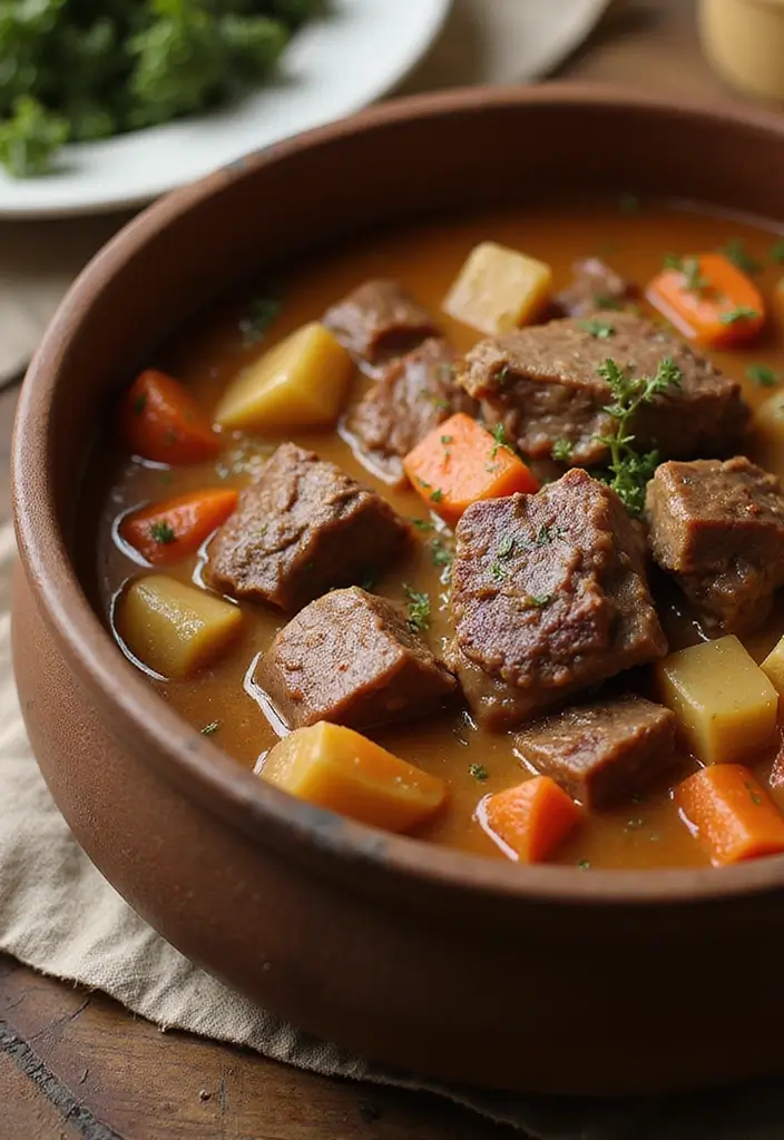26 Meat Stew Recipes That Taste Like Grandma’s - 5. Rich and Creamy Pot Roast Stew