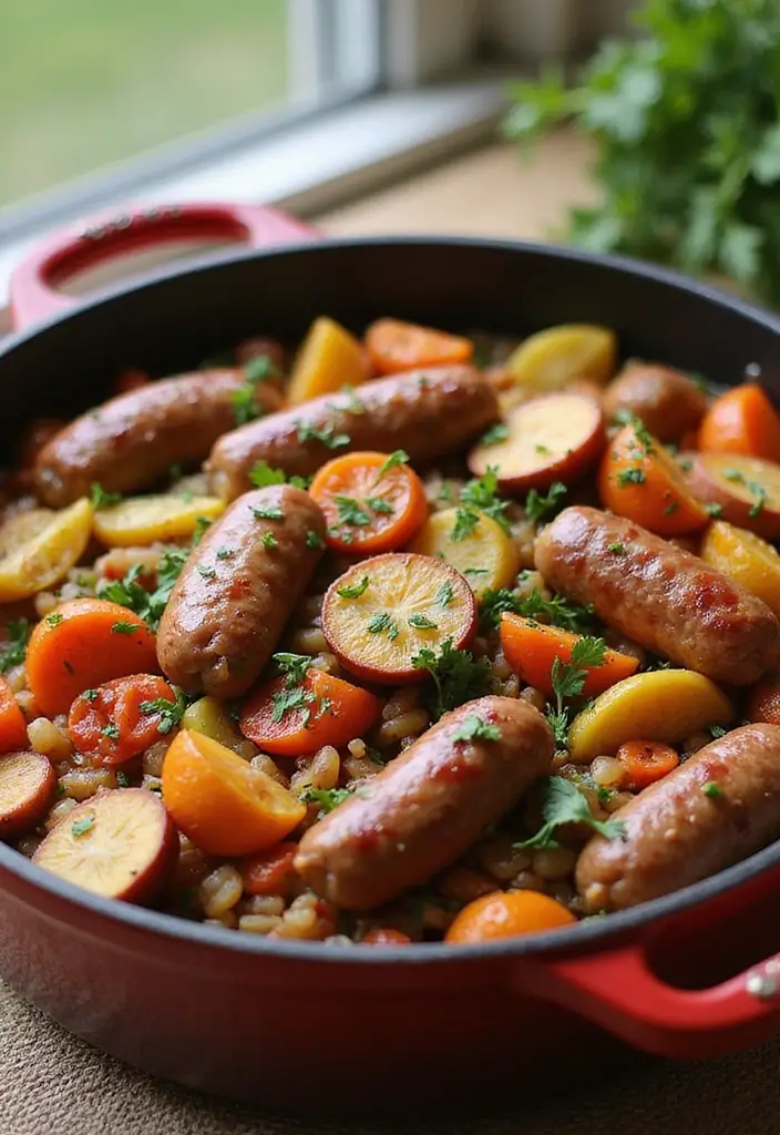 26 One-Pot Meat Recipes That Save Time - 18. One-Pot Ratatouille with Sausage