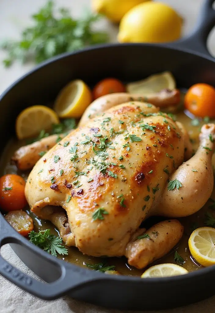 26 One-Pot Meat Recipes That Save Time - 22. One-Pot Lemon Herb Chicken