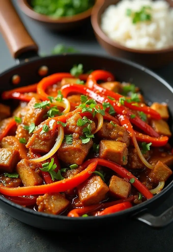 26 Pork Skillet Recipes for Quick Cooking - 1. Sweet and Spicy Pork Stir-Fry