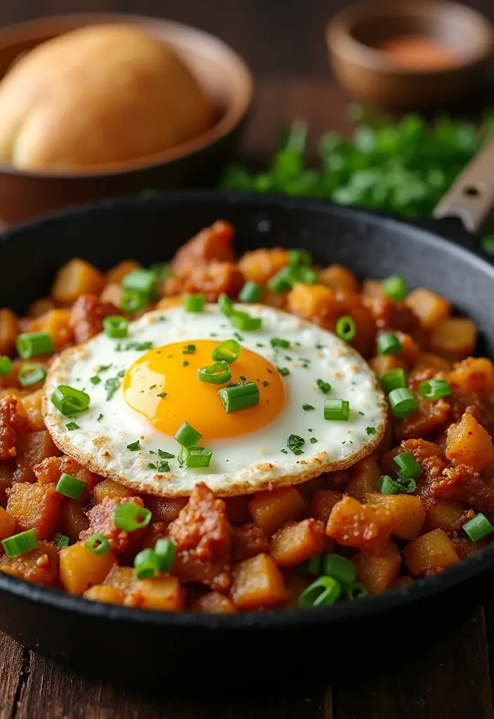 26 Pork Skillet Recipes for Quick Cooking - 12. Pork and Potato Hash