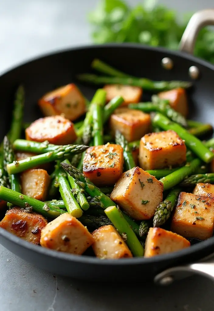 26 Pork Skillet Recipes for Quick Cooking - 25. Pork and Asparagus Stir-Fry
