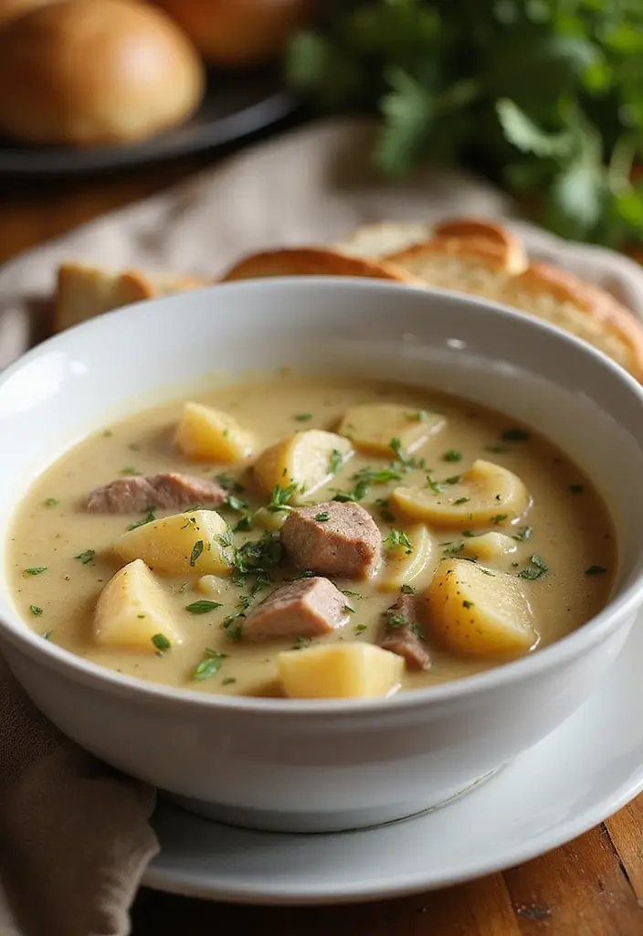 26 Pork Soup Recipes That Comfort the Soul - 1. Creamy Pork and Potato Soup