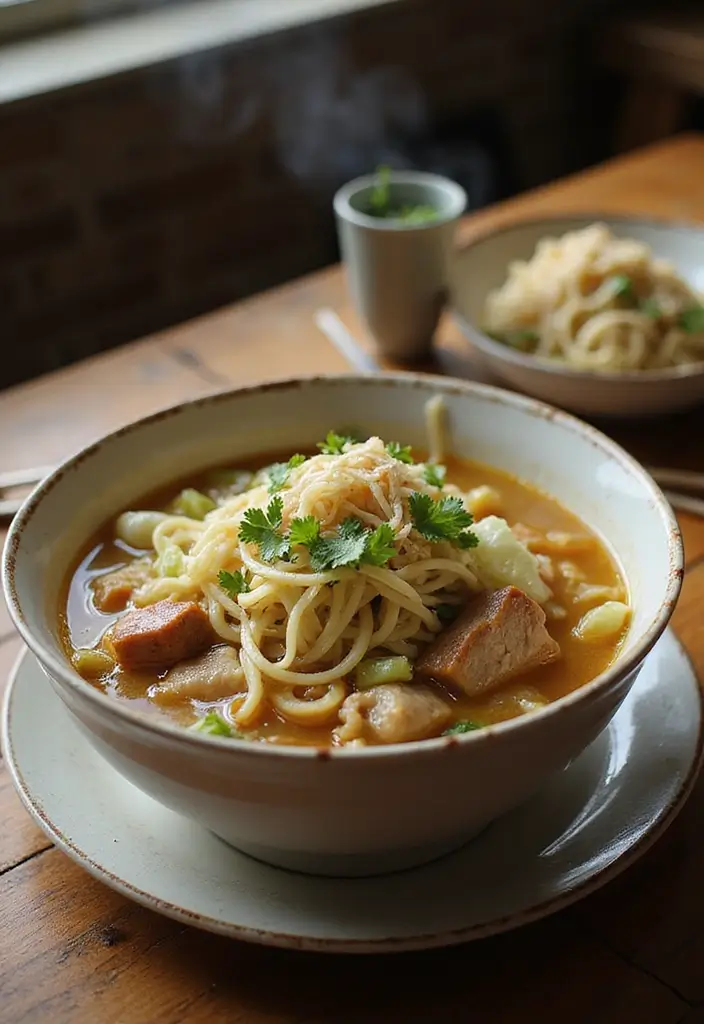 26 Pork Soup Recipes That Comfort the Soul - 25. Pork and Cabbage Noodle Soup