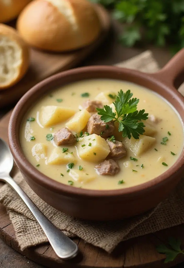 26 Pork Soup Recipes That Comfort the Soul - 3. Classic Potato & Pork Chowder
