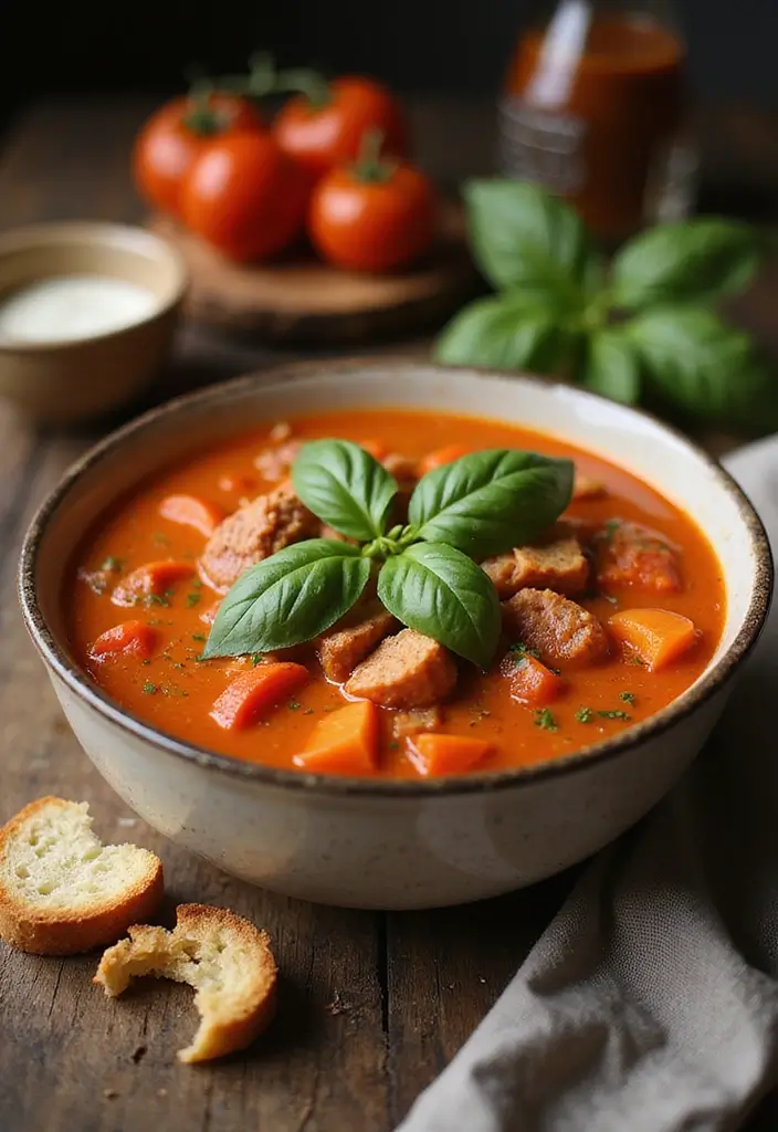 26 Pork Soup Recipes That Comfort the Soul - 8. Creamy Tomato and Pork Soup