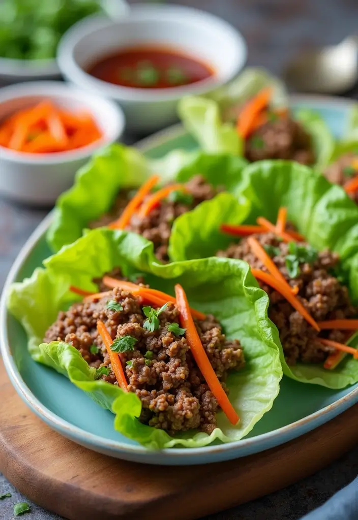 26 Quick Beef Lunch Recipes You’ll Make Again and Again - 12. Beef Stir-Fry Lettuce Wraps