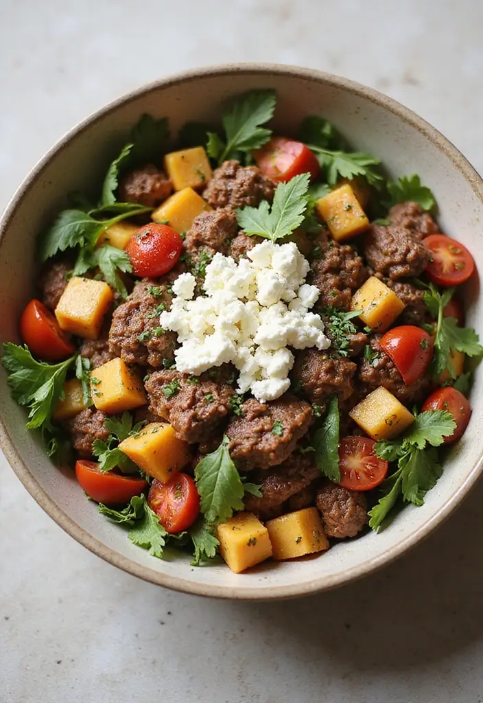 26 Quick Beef Lunch Recipes You’ll Make Again and Again - 15. Mediterranean Beef Bowls