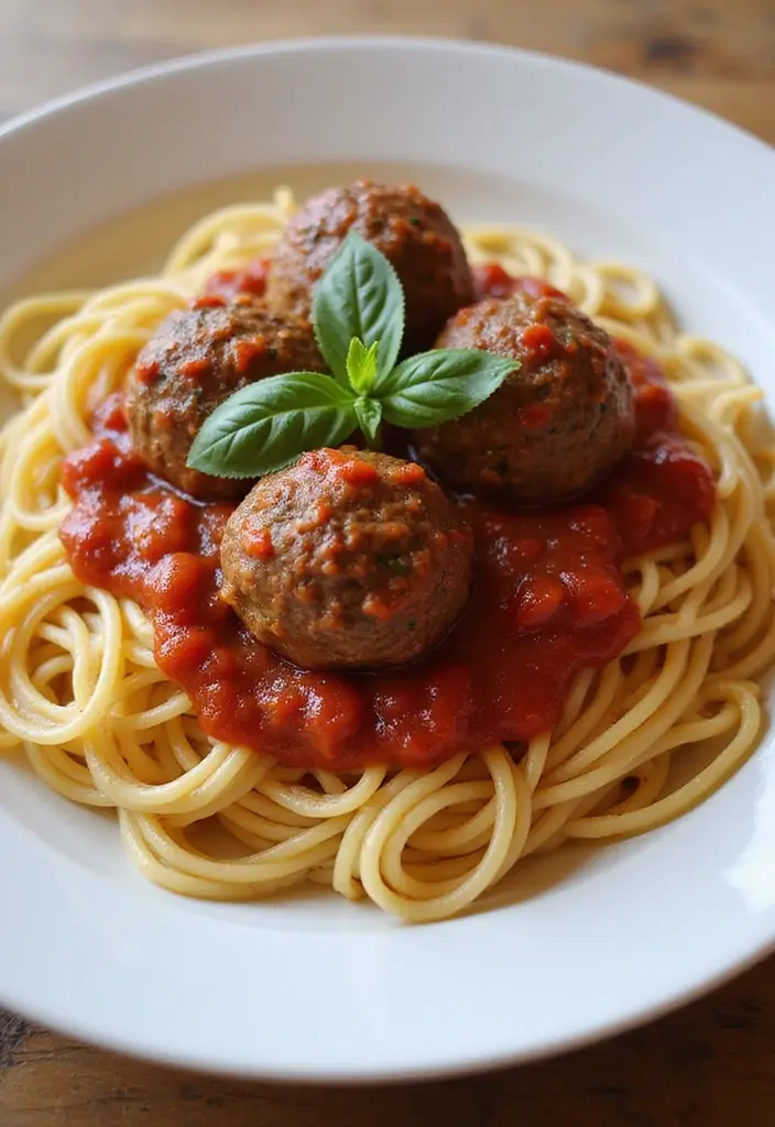 26 Quick Beef Lunch Recipes You’ll Make Again and Again - 16. Beef Meatballs with Spaghetti