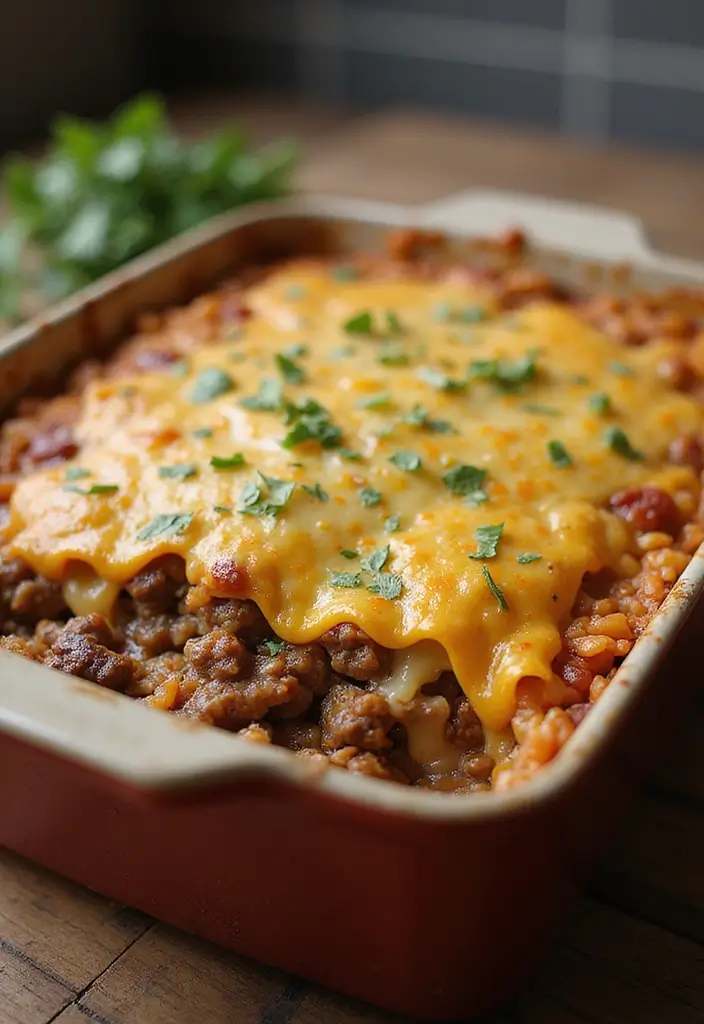 26 Quick Beef Lunch Recipes You’ll Make Again and Again - 9. Beef and Rice Casserole