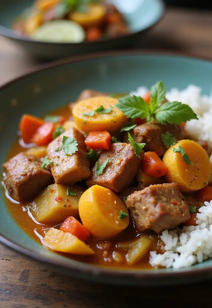 26 Slow Cooker Pork Recipes That Fall Apart Perfectly - 22. Caribbean Pork Stew