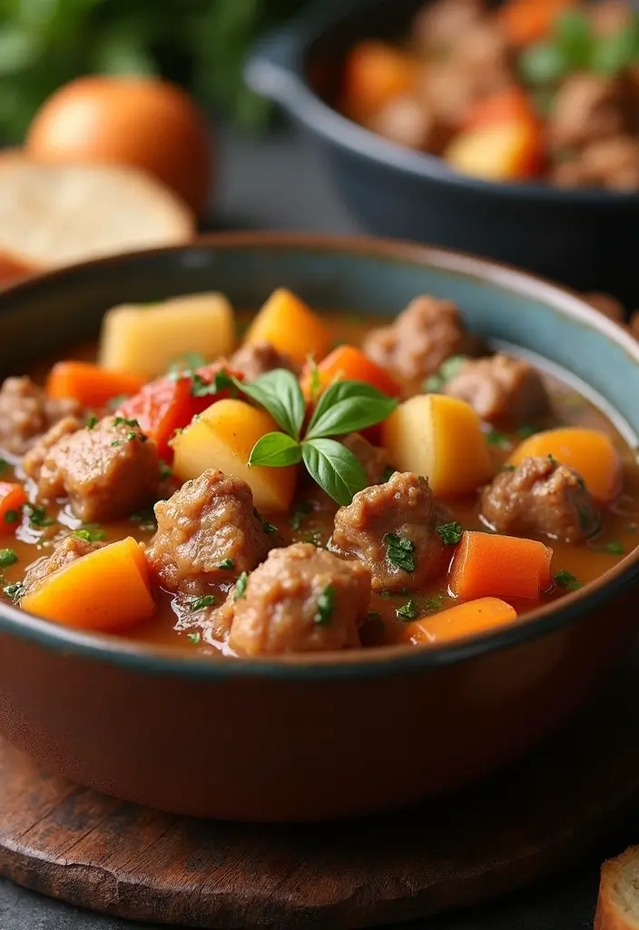 26 Slow Cooker Pork Recipes That Fall Apart Perfectly - 6. Pork and Apple Stew