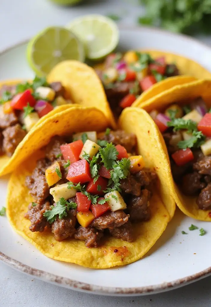 26 Spicy Meat Recipes That Wake Up Your Taste Buds - 18. Spicy Ginger Beef Tacos