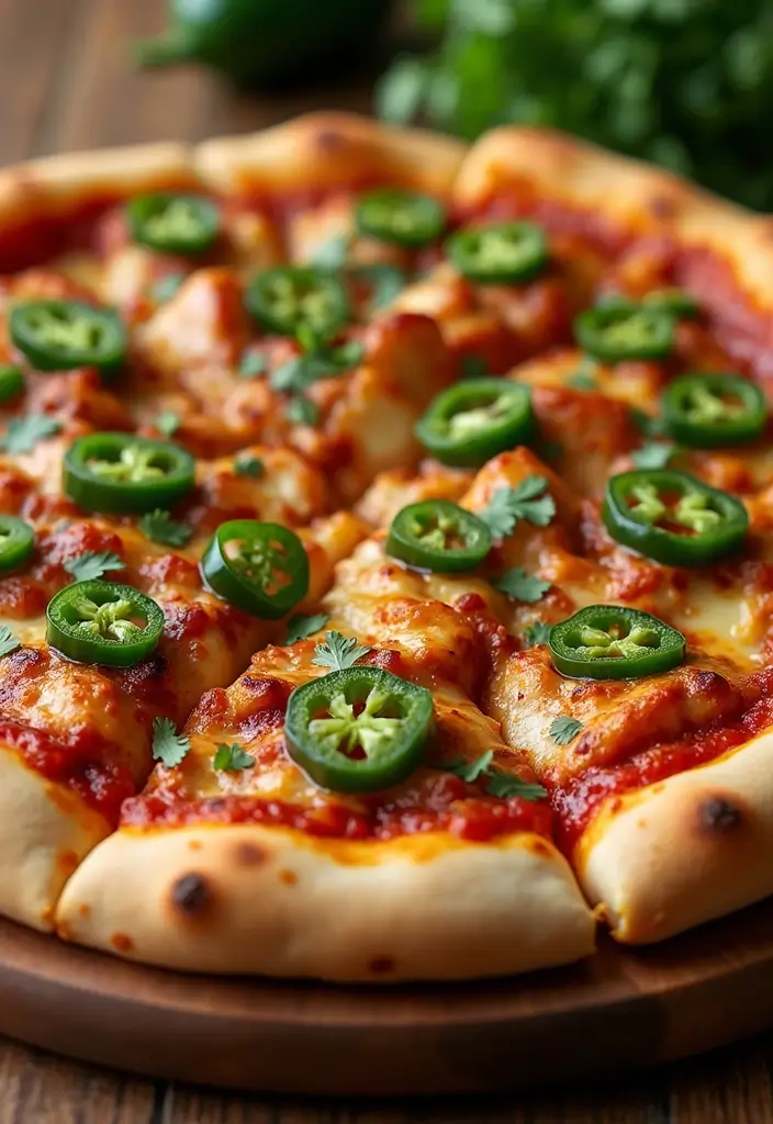 26 Spicy Meat Recipes That Wake Up Your Taste Buds - 19. Spicy BBQ Chicken Pizza