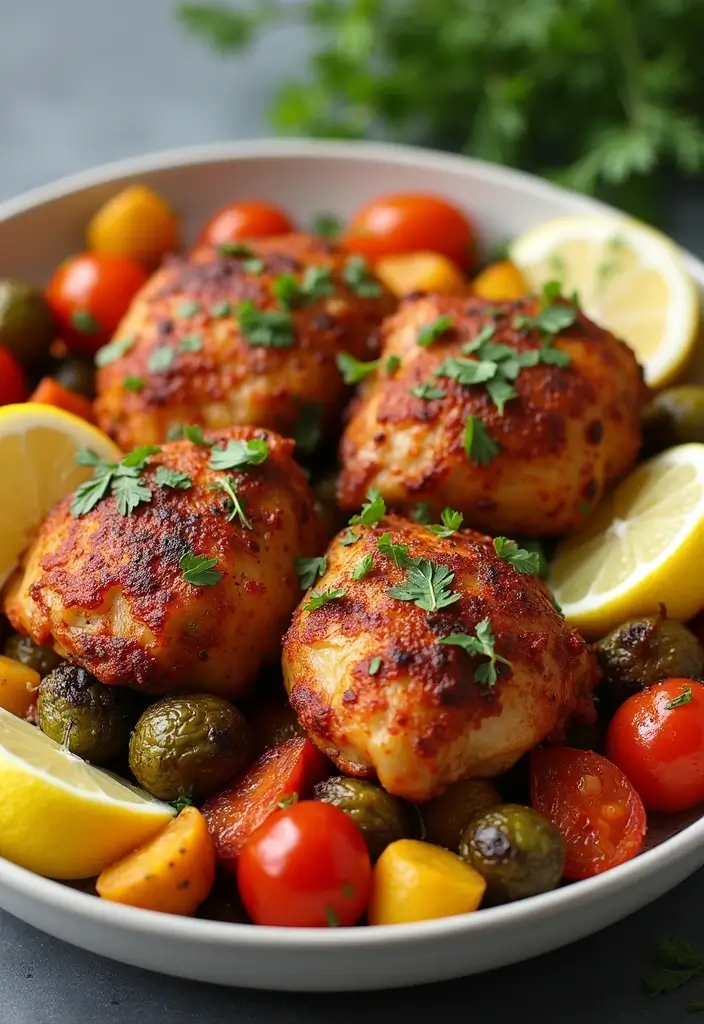 26 Spicy Meat Recipes That Wake Up Your Taste Buds - 9. Harissa Spiced Chicken Thighs