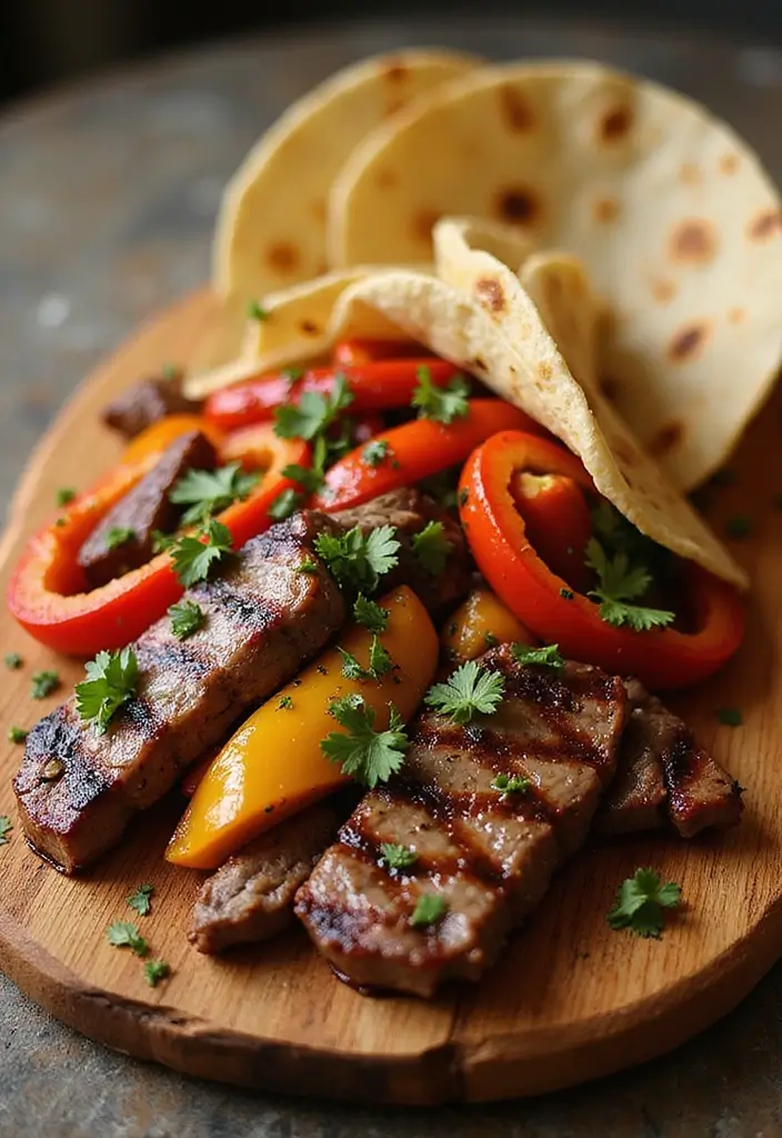 26 Steak Dinner Ideas for Romantic Nights In - 5. Steak Fajitas with Peppers and Onions