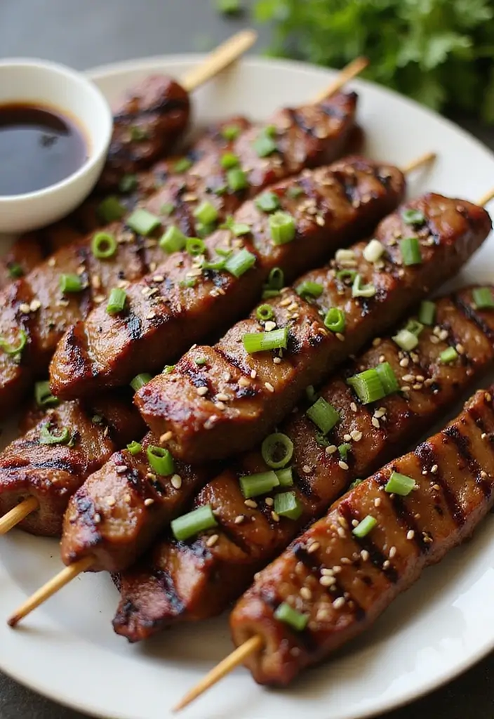 26 Steak Dinner Ideas for Romantic Nights In - 6. Teriyaki Steak Skewers