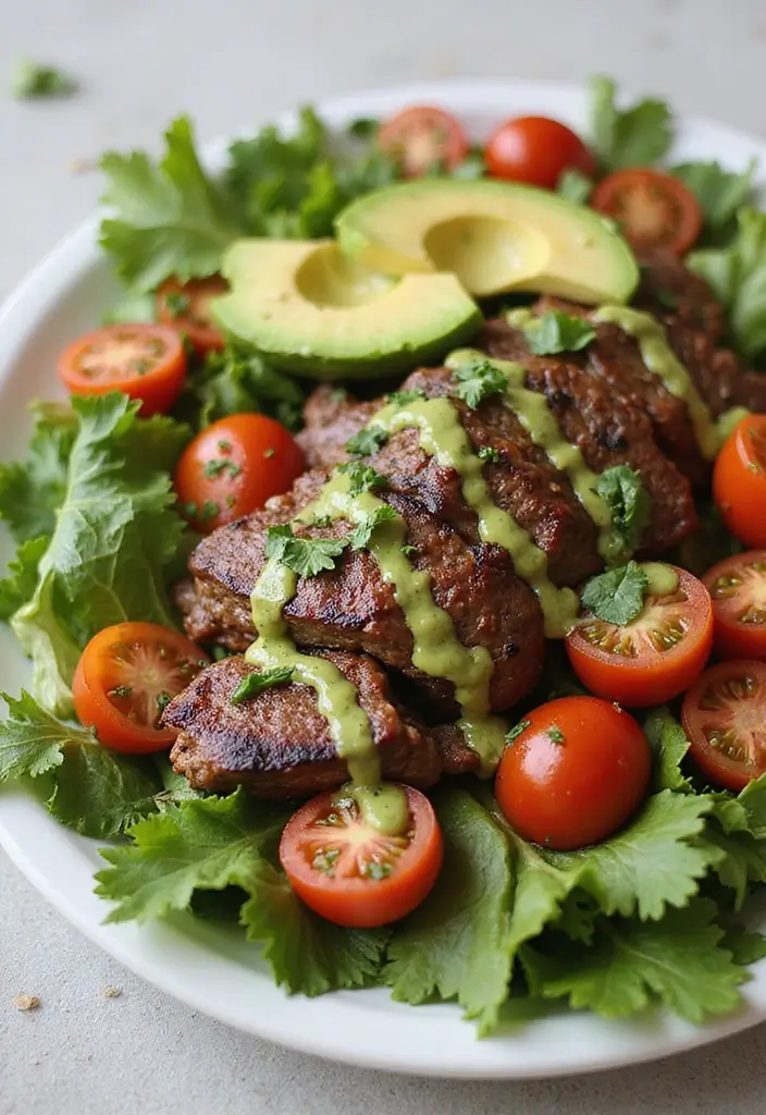26 Steak Salad Recipes That Feel Like Fine Dining - 12. Barbecue Steak Salad with Cilantro Lime Dressing