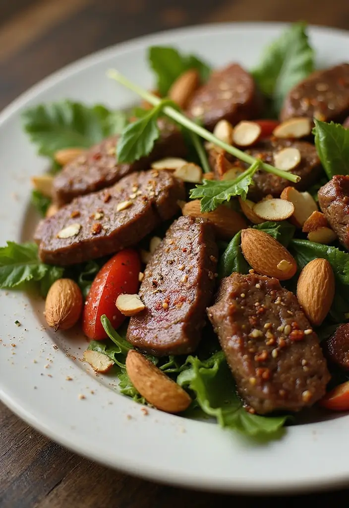 26 Steak Salad Recipes That Feel Like Fine Dining - 19. Moroccan Steak Salad with Spices and Nuts
