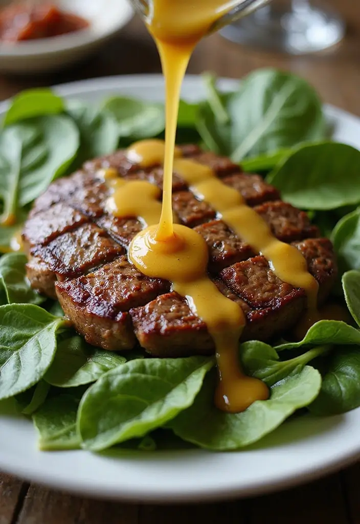 26 Steak Salad Recipes That Feel Like Fine Dining - 26. Steak and Spinach Salad with Honey Mustard Dressing