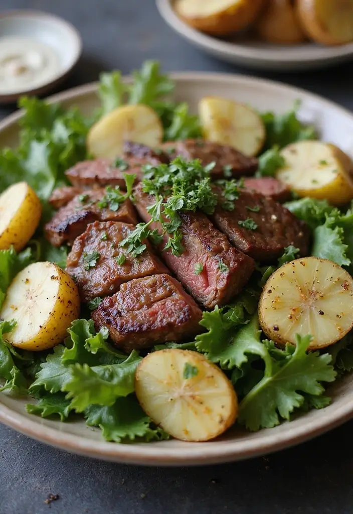 26 Steak Salad Recipes That Feel Like Fine Dining - 8. French Bistro Steak Salad with Dijon Vinaigrette