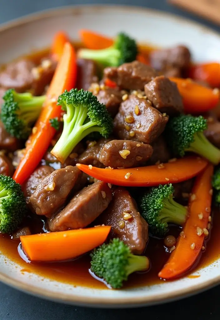 26 Steak Stir-Fry Recipes Packed with Asian Flavors - 10. Honey Garlic Beef Stir-Fry