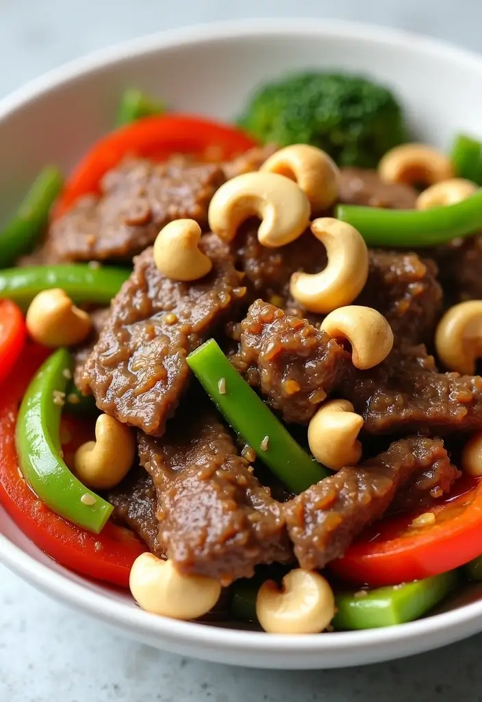 26 Steak Stir-Fry Recipes Packed with Asian Flavors - 12. Cashew Beef Stir-Fry