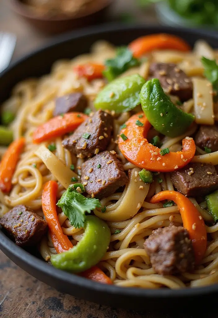 26 Steak Stir-Fry Recipes Packed with Asian Flavors - 13. Beef Chow Mein Stir-Fry