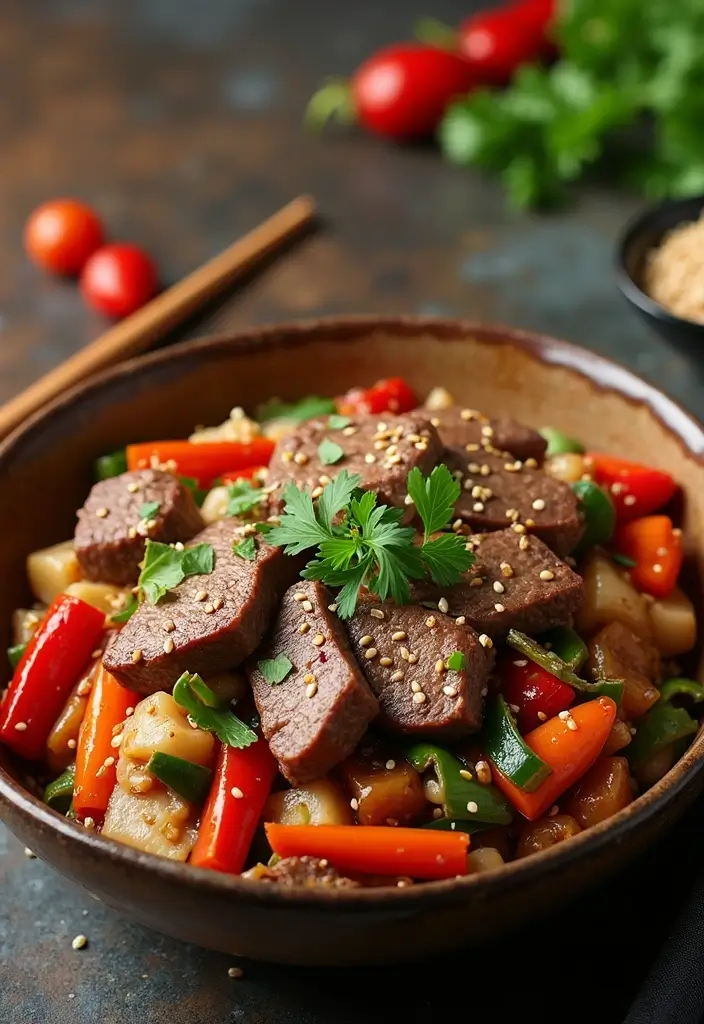 26 Steak Stir-Fry Recipes Packed with Asian Flavors - 14. Sesame Steak Stir-Fry