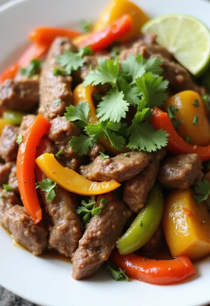 26 Steak Stir-Fry Recipes Packed with Asian Flavors - 16. Cilantro Lime Beef Stir-Fry