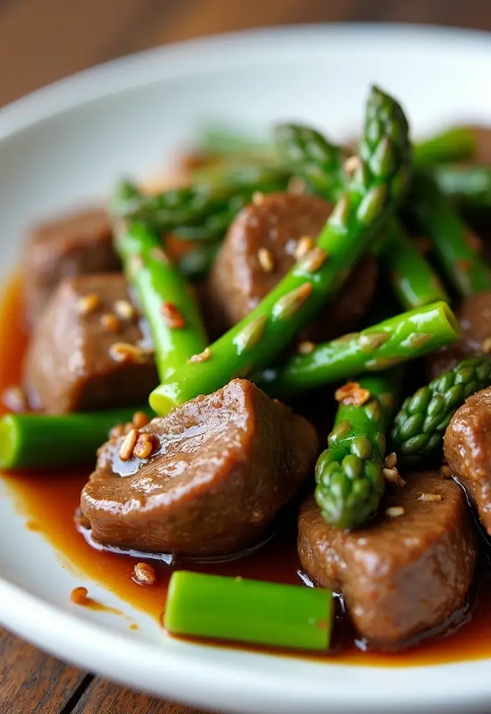 26 Steak Stir-Fry Recipes Packed with Asian Flavors - 20. Beef and Asparagus Stir-Fry
