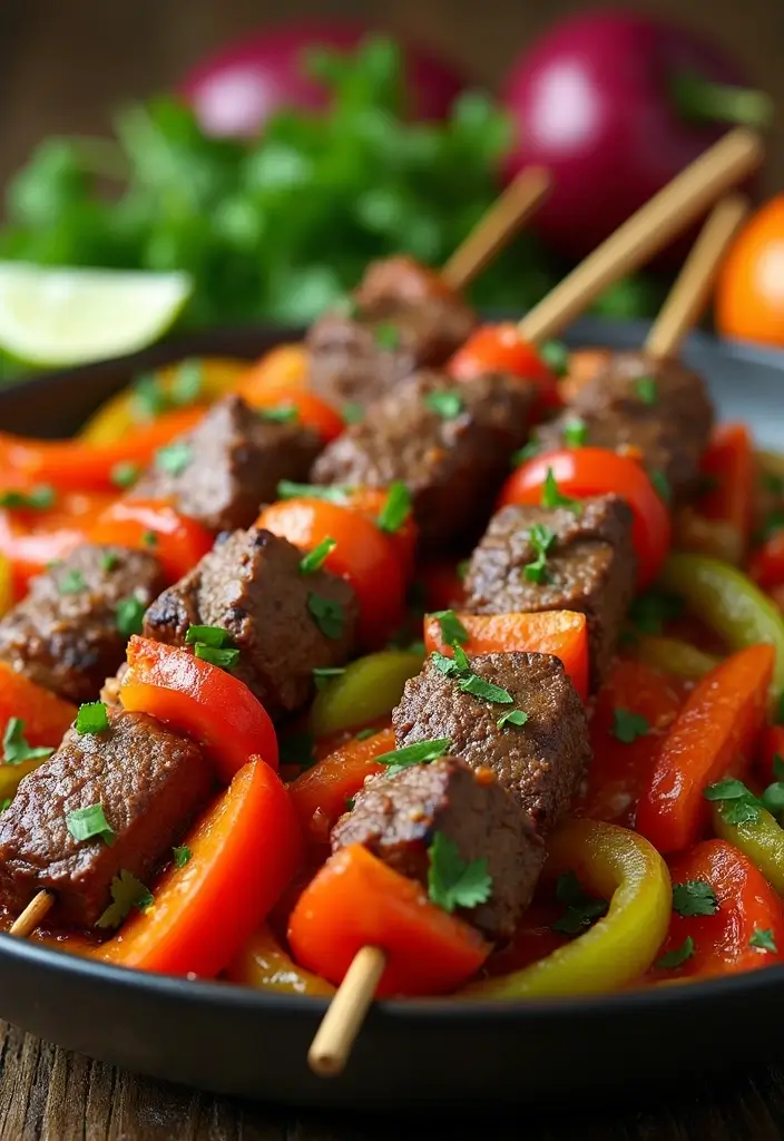 26 Steak Stir-Fry Recipes Packed with Asian Flavors - 22. Beef Kebab Stir-Fry